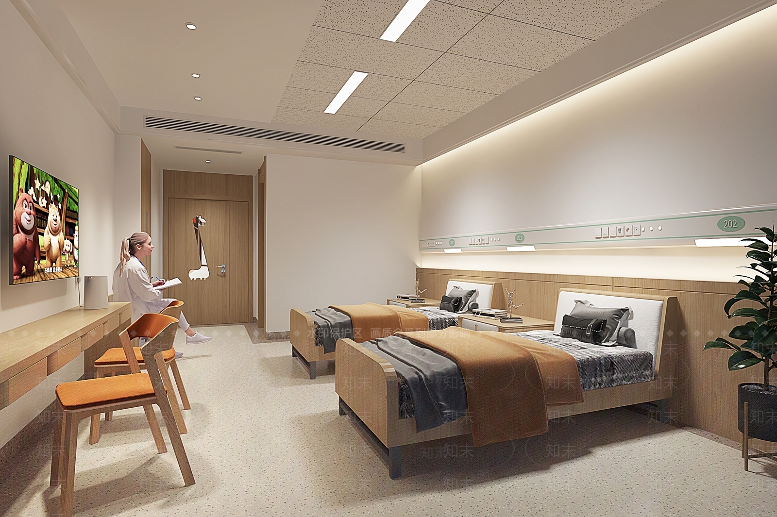 现代儿童病房3D模型下载【ID:1129428383】