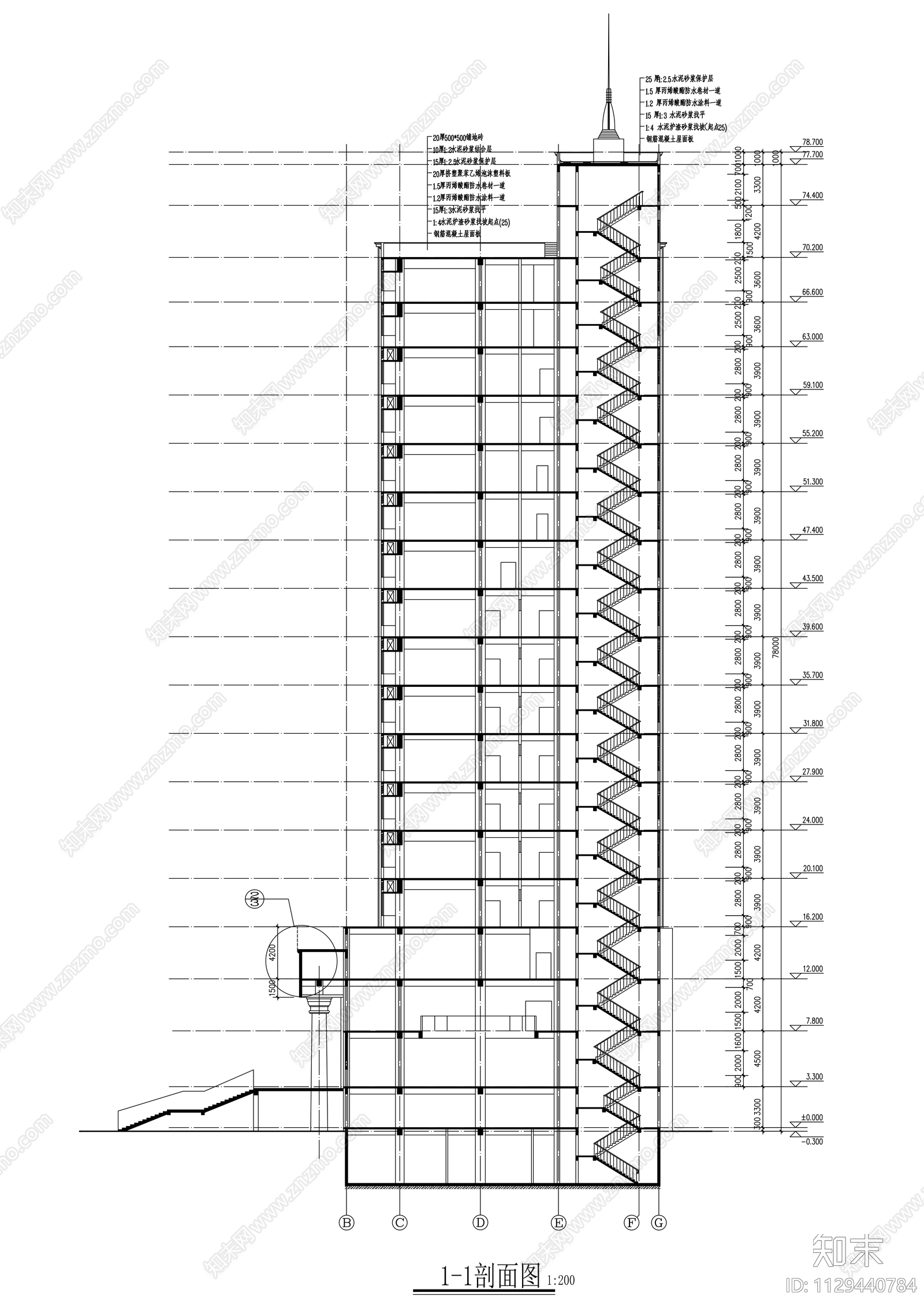 公安局全套建筑cad施工图下载【ID:1129440784】