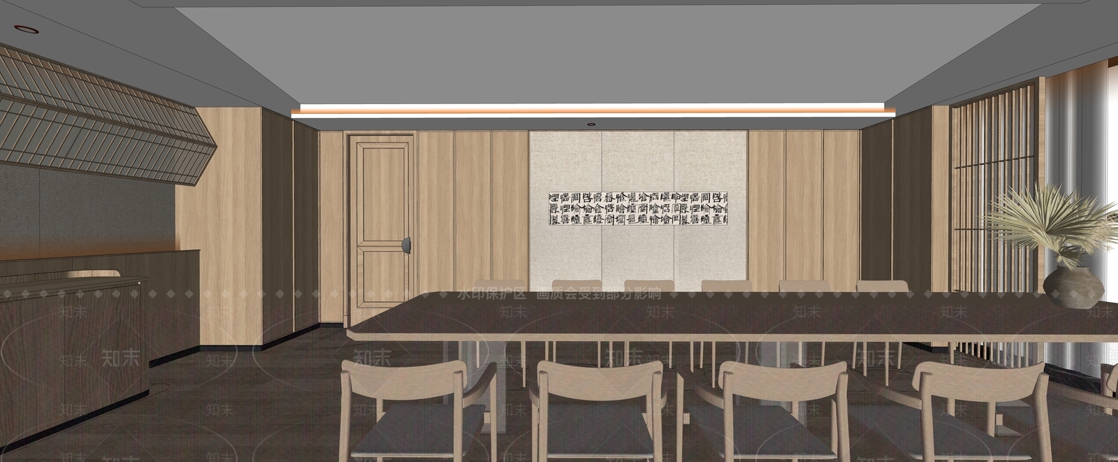 日式日料店包间SU模型下载【ID:1129474301】