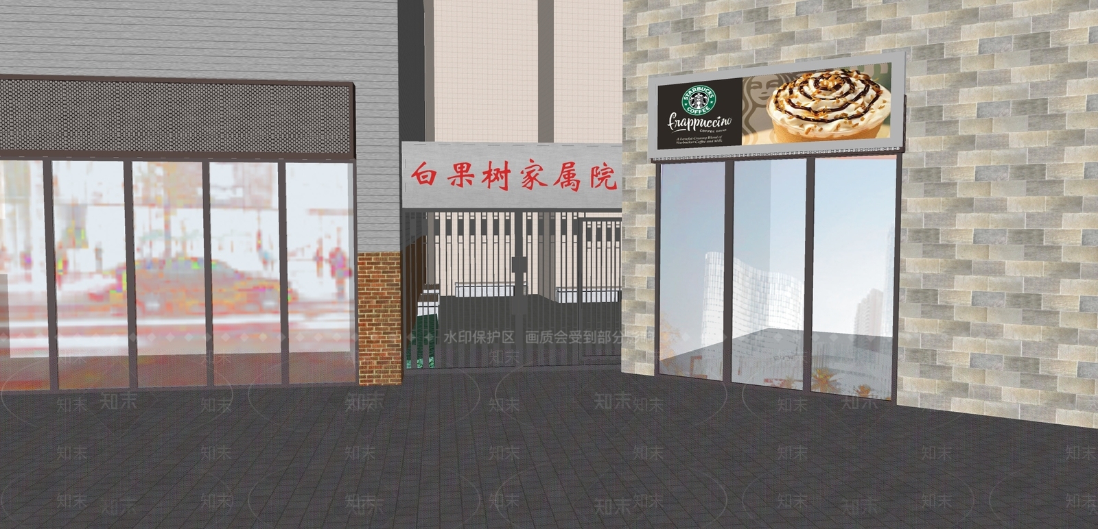 现代入口大门SU模型下载【ID:1129480098】