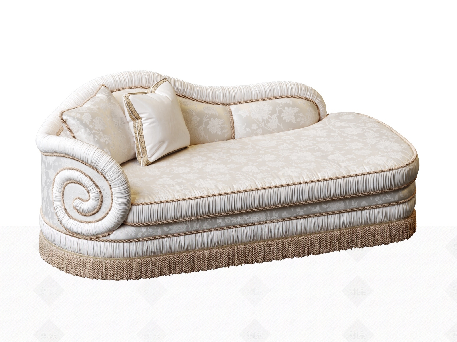 欧式贵妃椅SU模型下载【ID:1129496732】