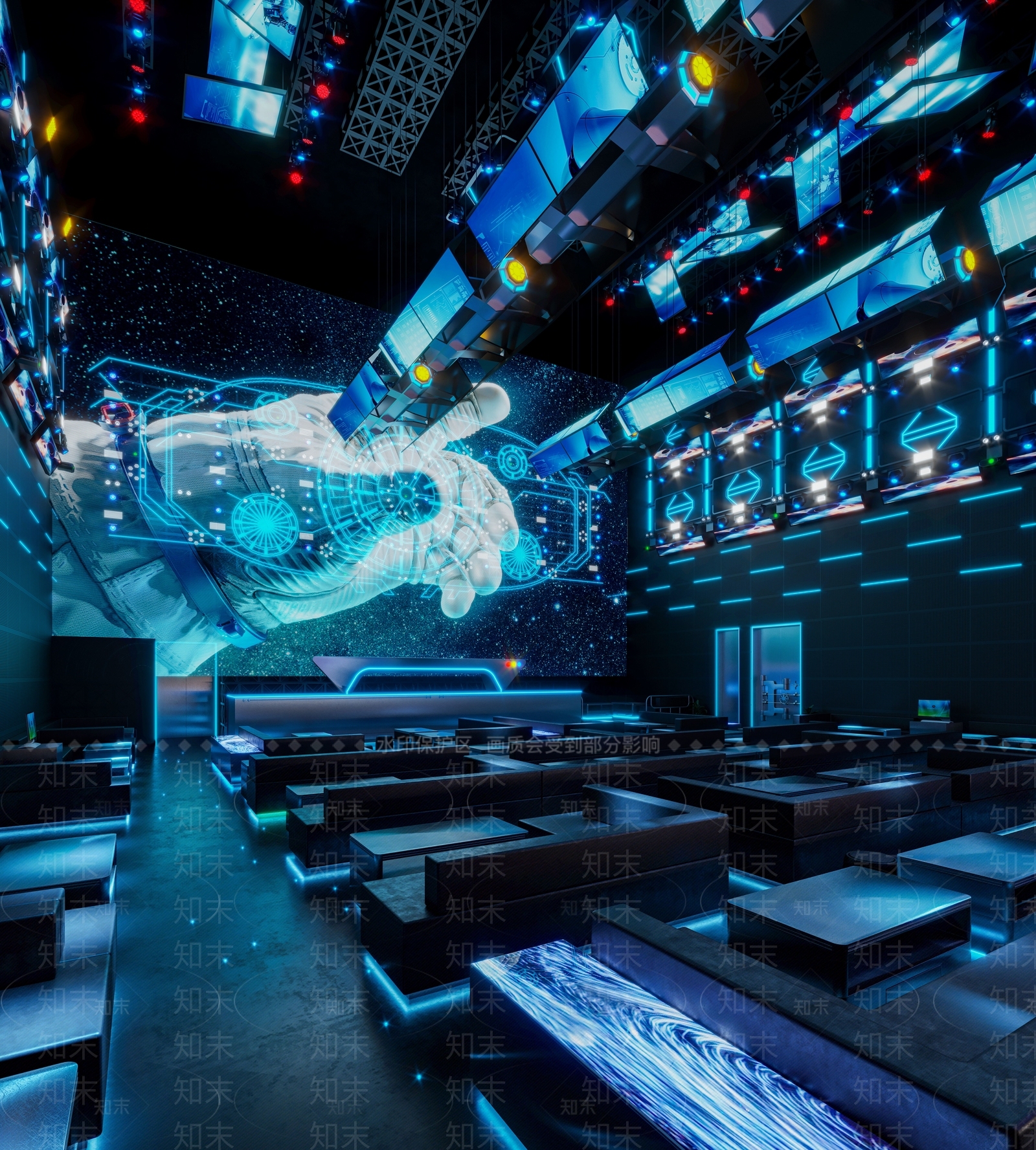 工业风娱乐酒吧3D模型下载【ID:1129506564】