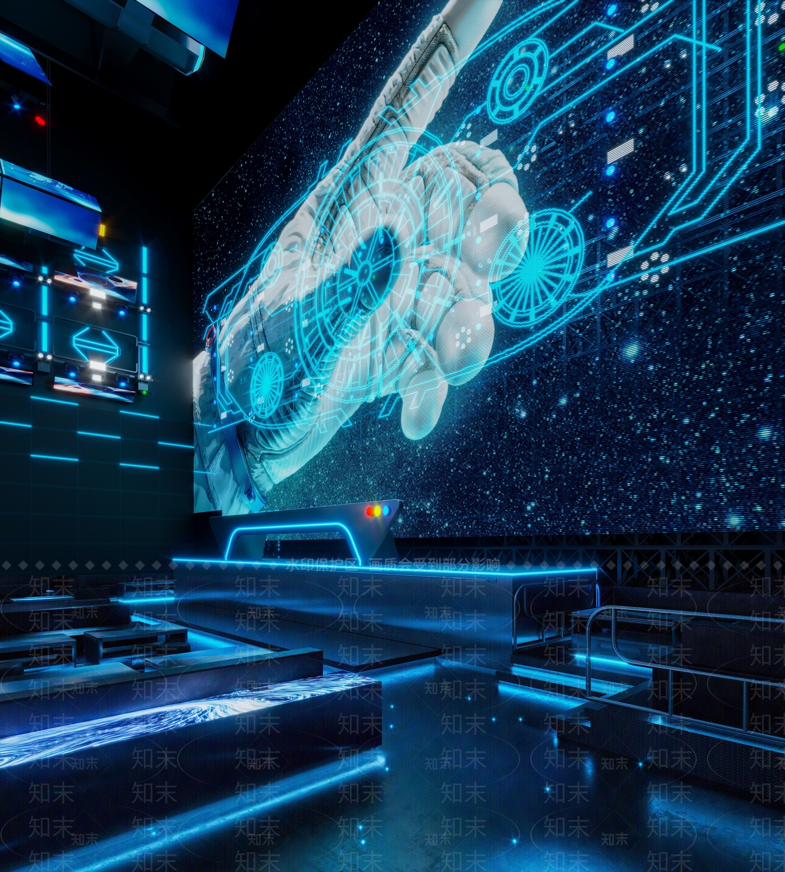 工业风娱乐酒吧3D模型下载【ID:1129506564】