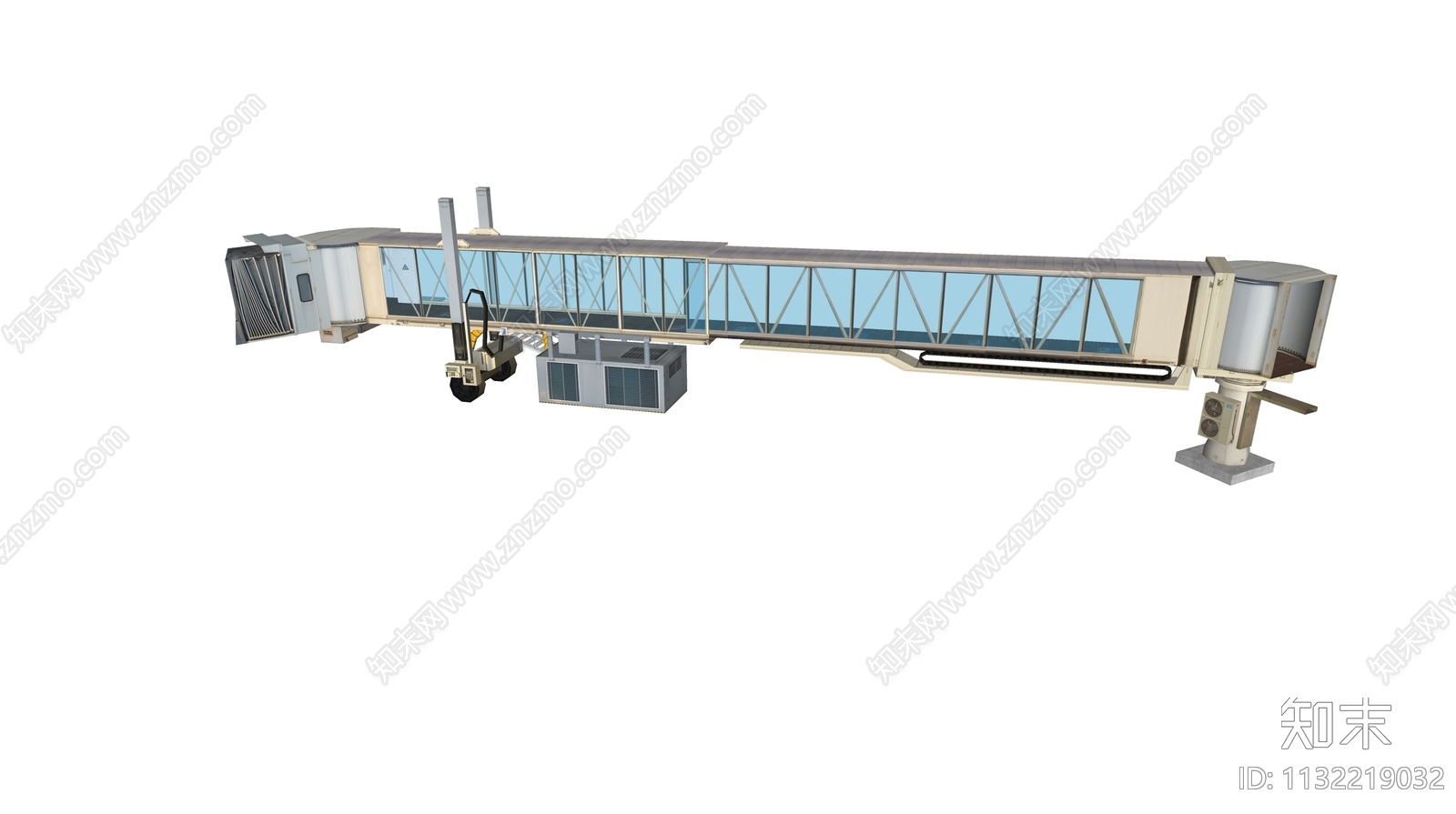 现代机场登机通道SU模型下载【ID:1132219032】