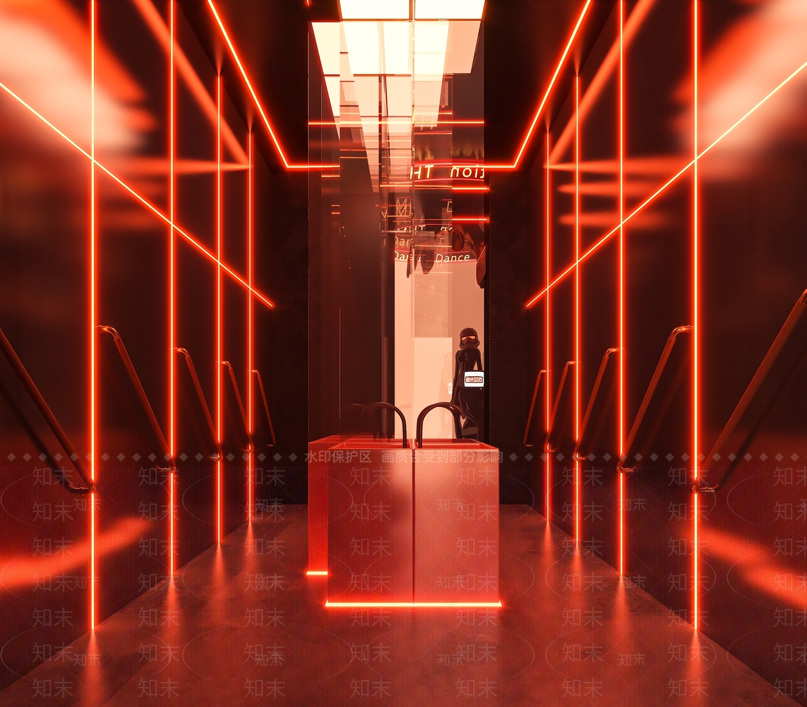 现代KTV卫生间3D模型下载【ID:1129532430】