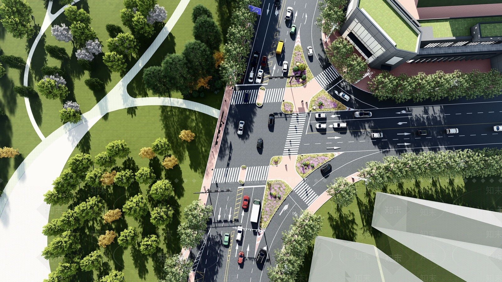 现代道路SU模型下载【ID:1129540169】