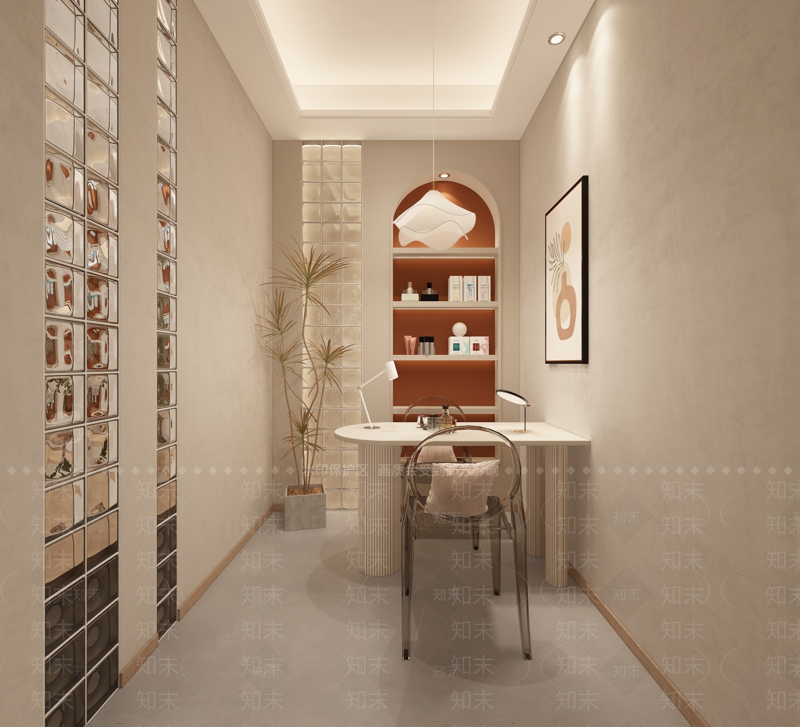 侘寂美容SPA店3D模型下载【ID:1129537449】