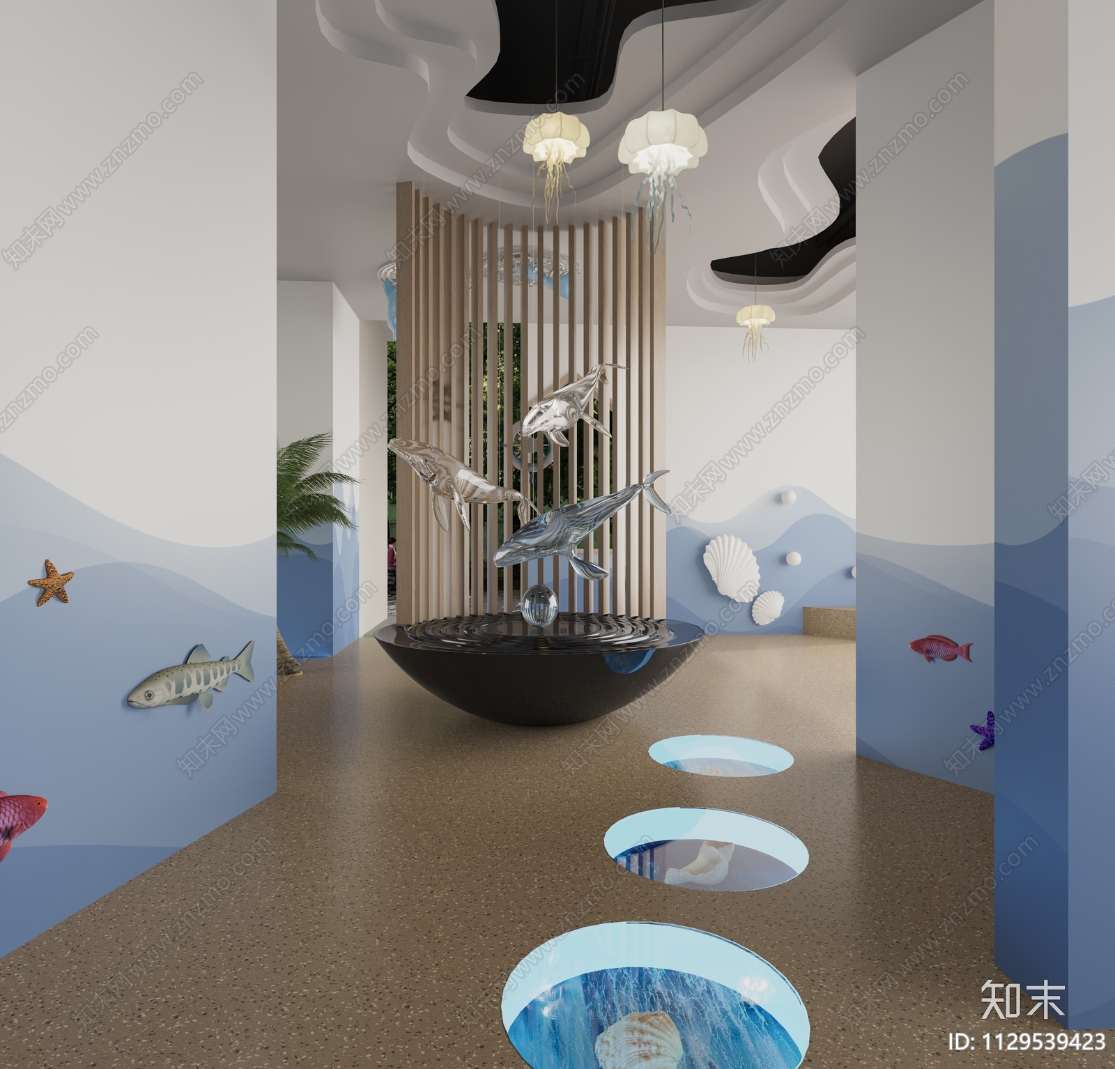 现代海洋体验馆3D模型下载【ID:1129539423】