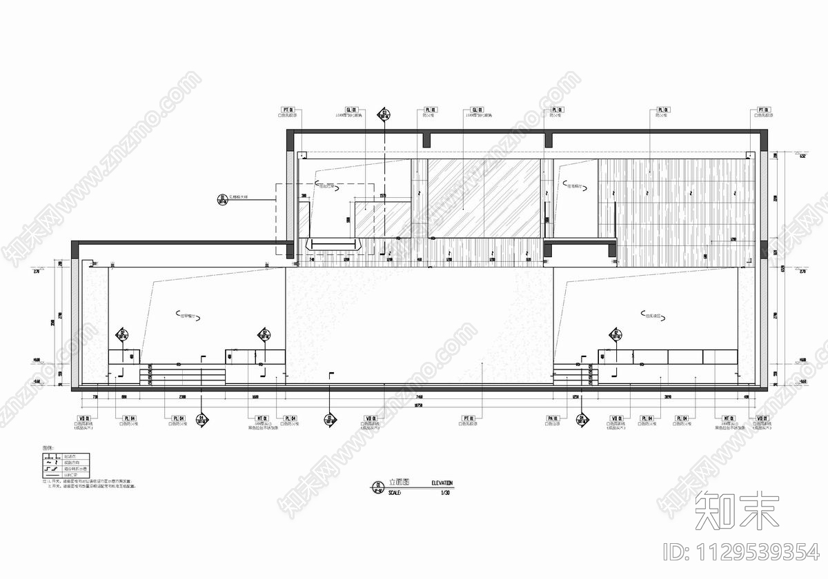 1200㎡四层别墅豪宅室内cad施工图下载【ID:1129539354】