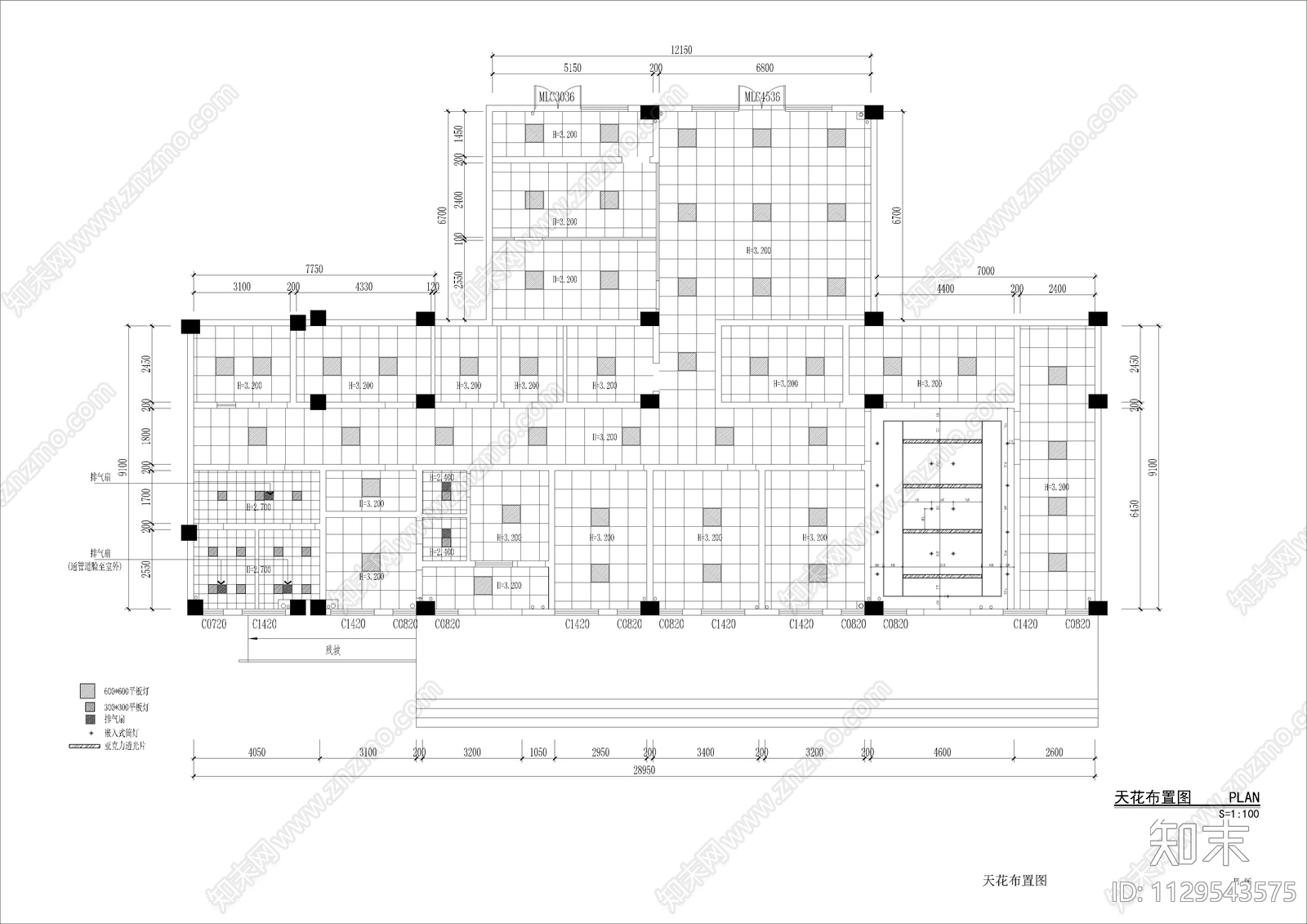 学校医务室cad施工图下载【ID:1129543575】