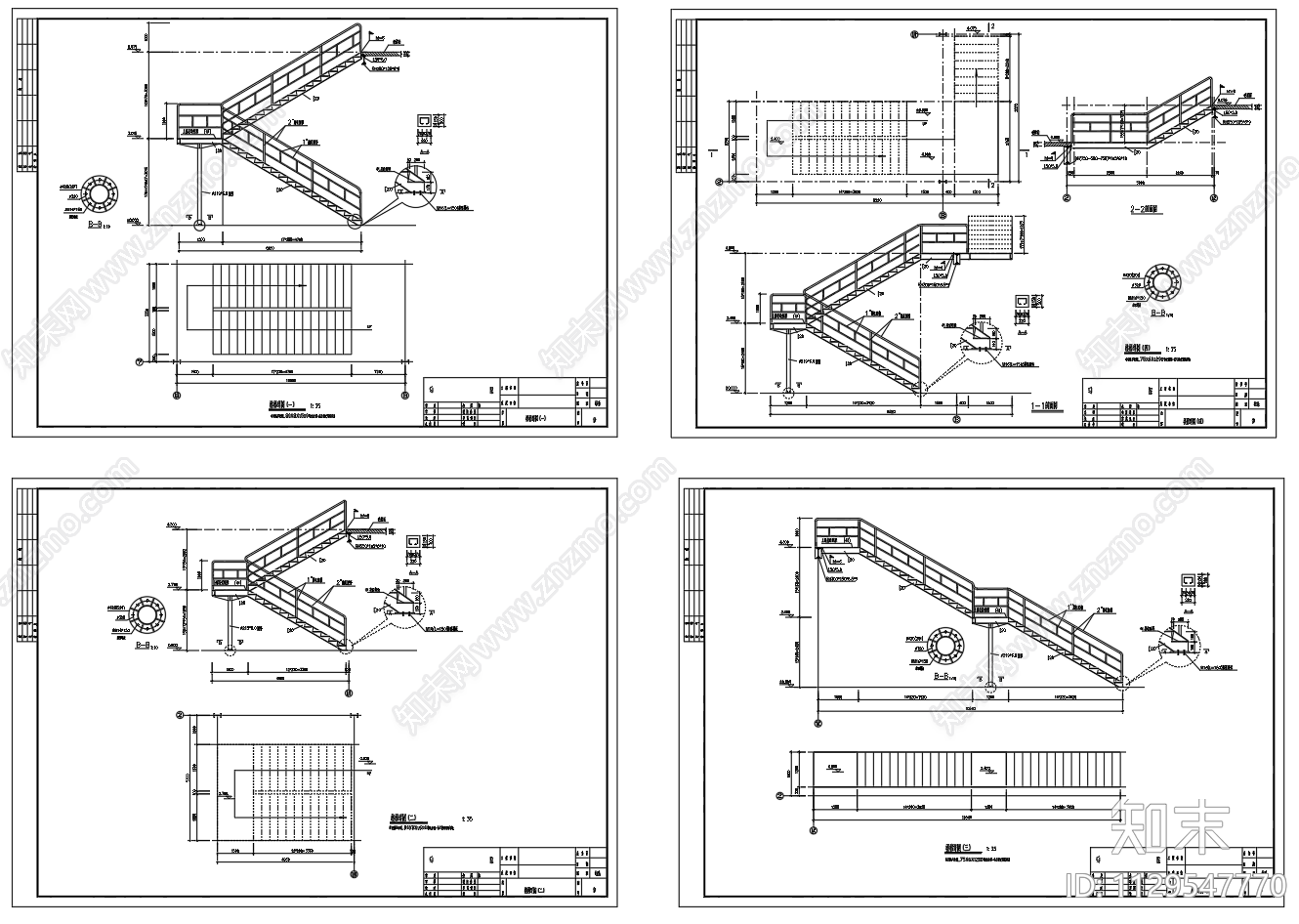钢结构楼梯施工图下载【ID:1129547770】