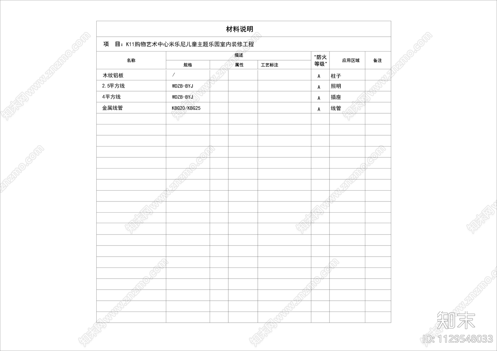 儿童乐园室内cad施工图下载【ID:1129548033】