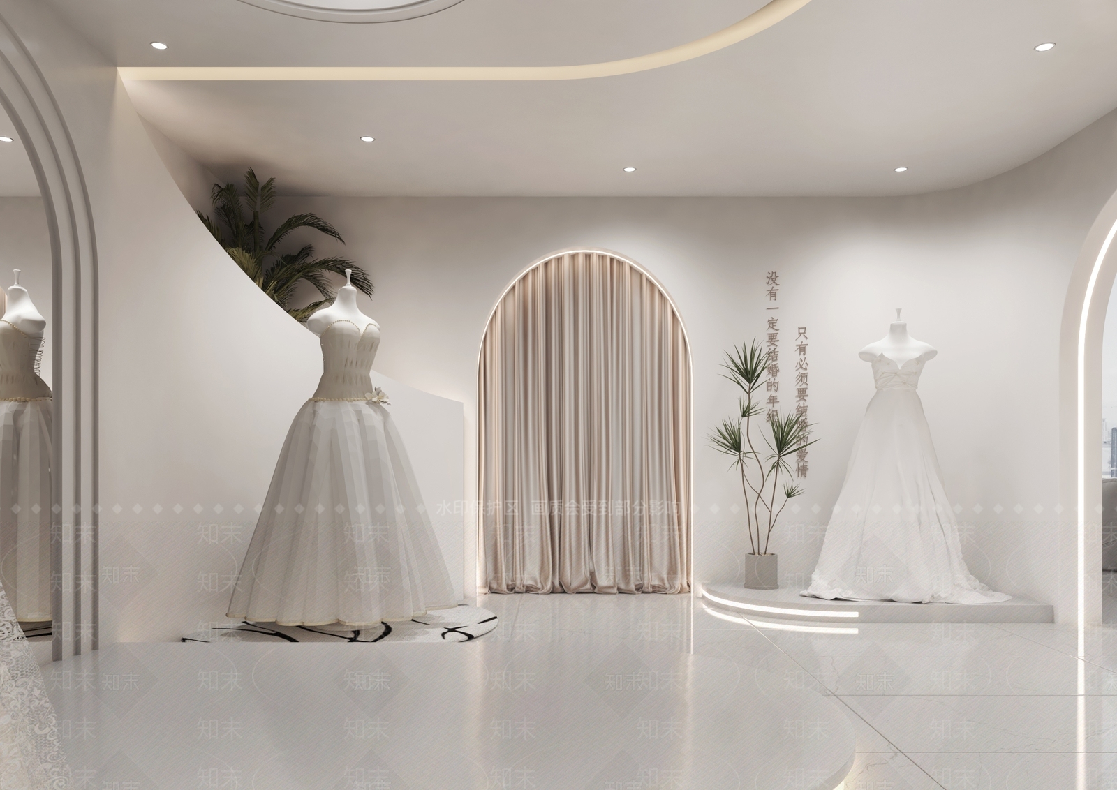 现代婚纱摄影店3D模型下载【ID:1129576969】