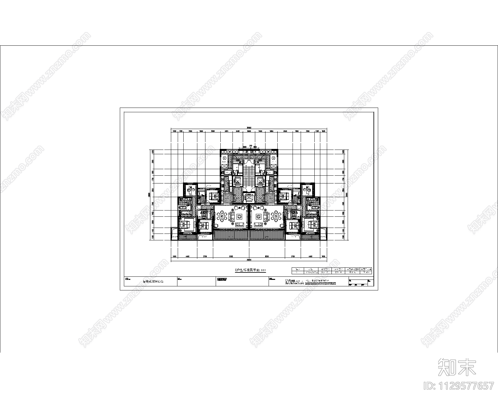 精选超新豪宅大平层概念方案平面方案图cad施工图下载【ID:1129577657】