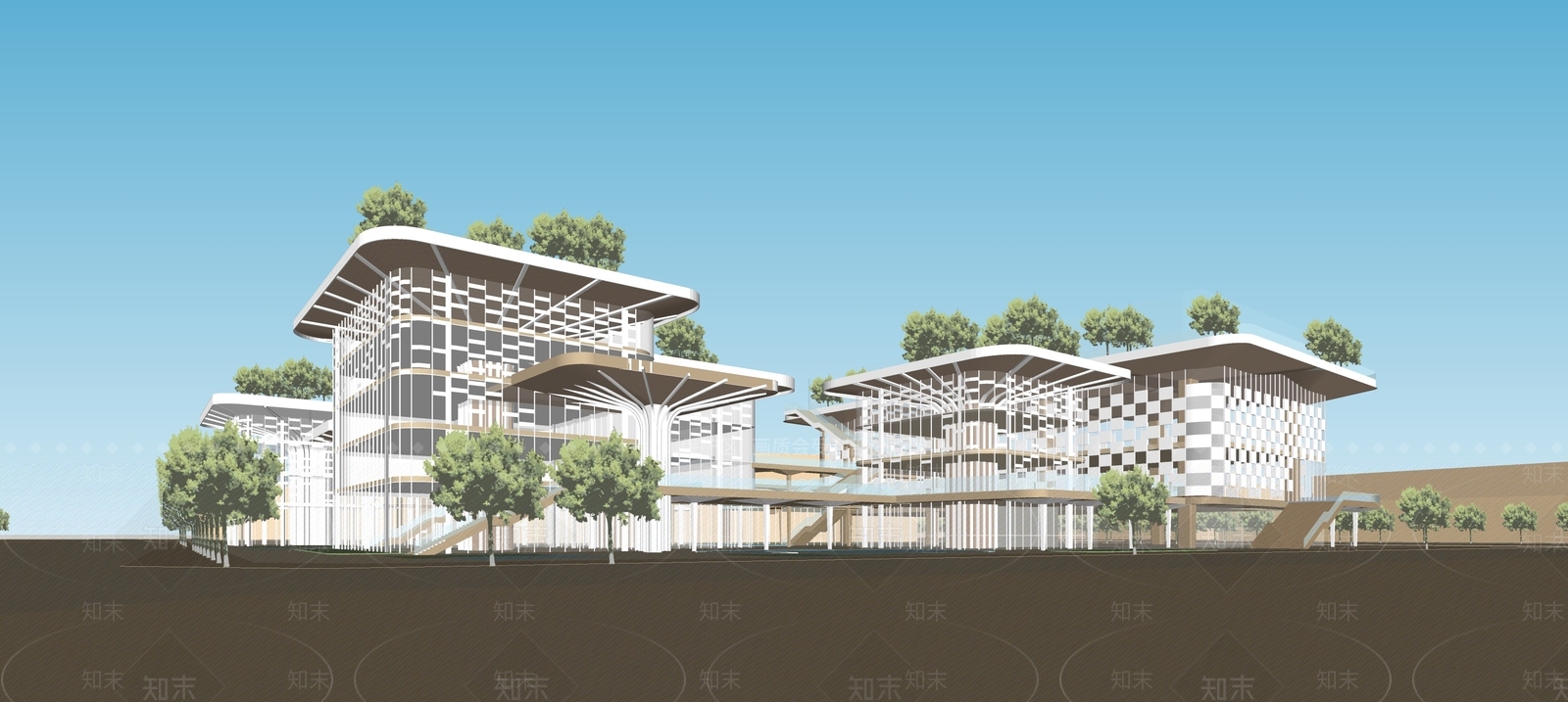 现代文化中心SU模型下载【ID:1129577727】