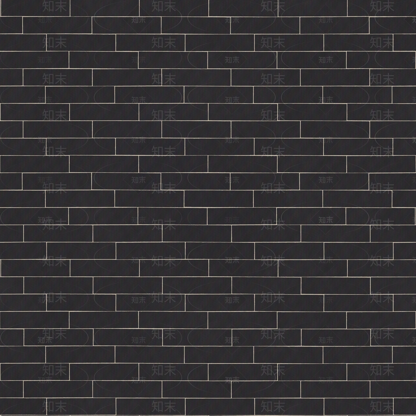 黑色工字铺砖墙瓷砖贴图下载【ID:1129589163】