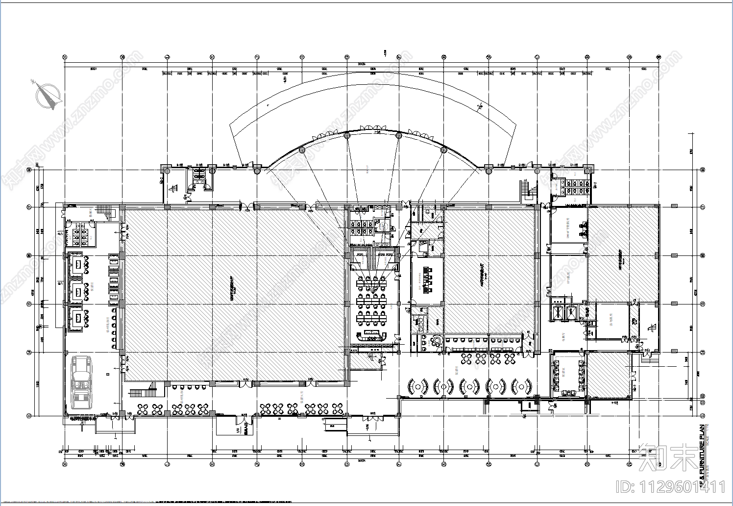 电视台大楼室内装饰cad施工图下载【ID:1129601411】