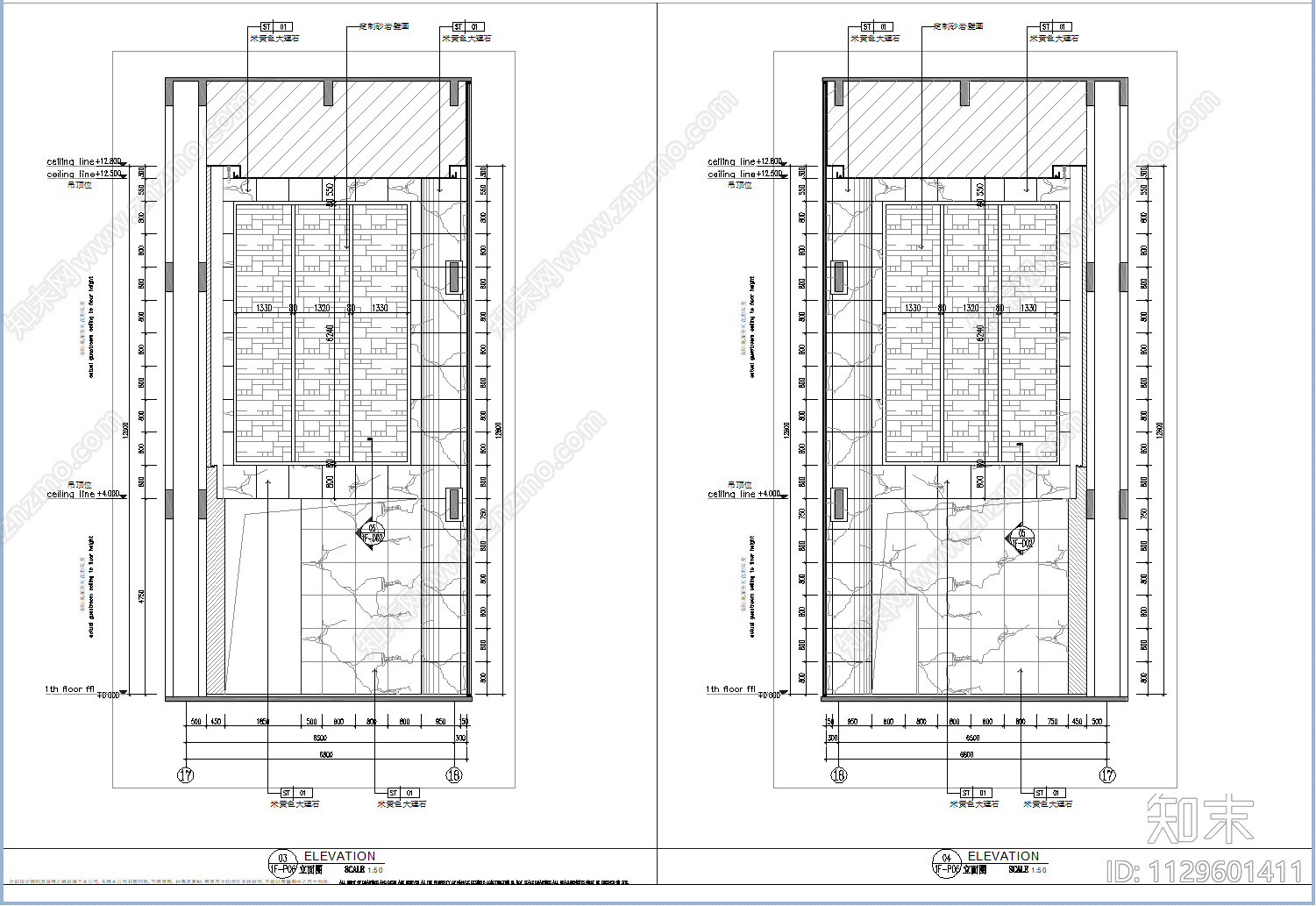 电视台大楼室内装饰cad施工图下载【ID:1129601411】