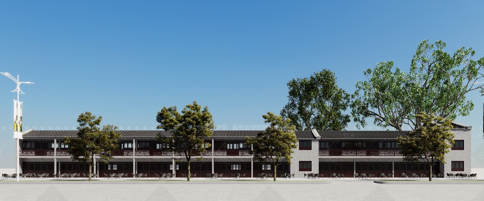 新中式古建3D模型下载【ID:1129612882】