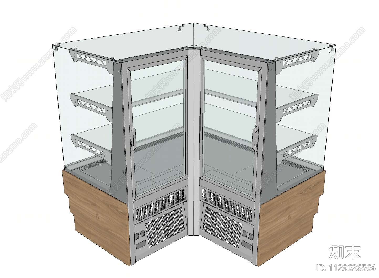 现代展柜SU模型下载【ID:1129626564】