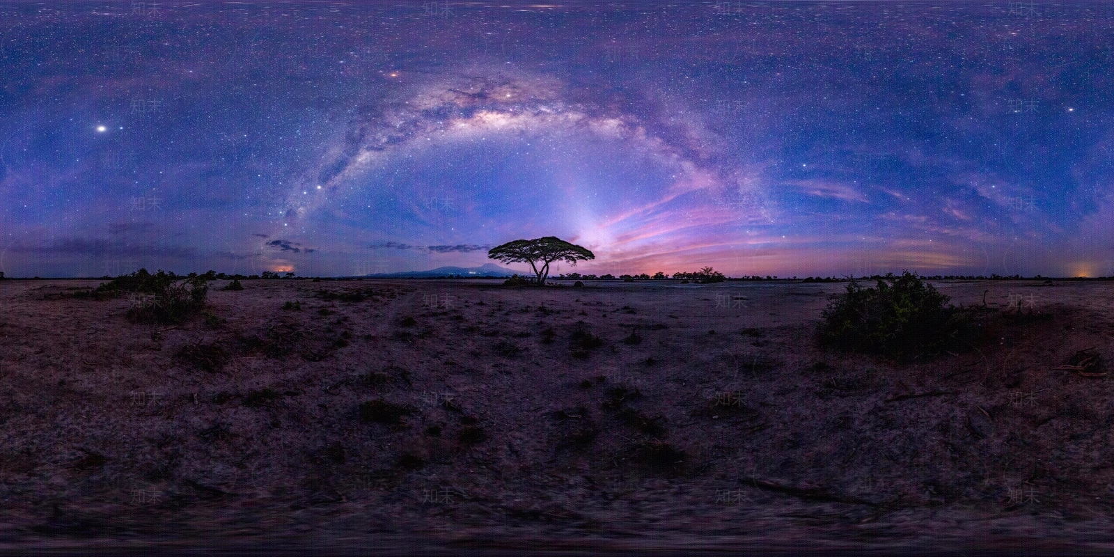 HDR美丽绚烂夜空贴图下载【ID:1129628467】