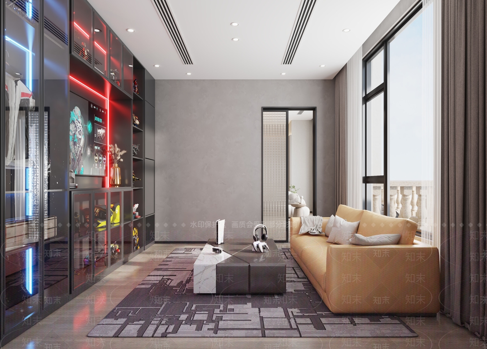 现代电竞房3D模型下载【ID:1129635196】