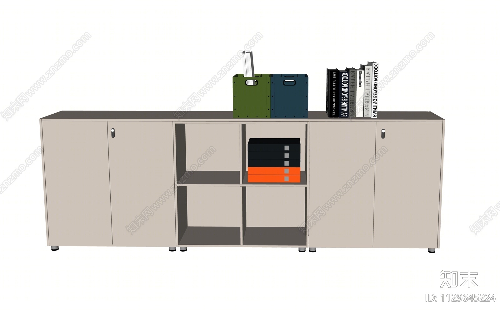 现代办公室文件柜SU模型下载【ID:1129645224】