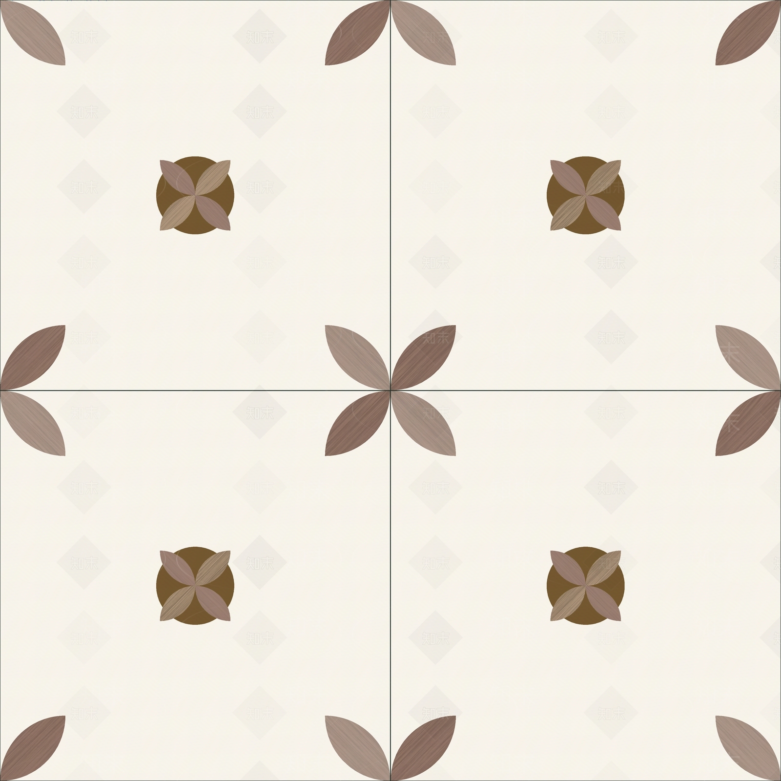 茶红色木纹拼色花砖贴图下载【ID:1129645625】