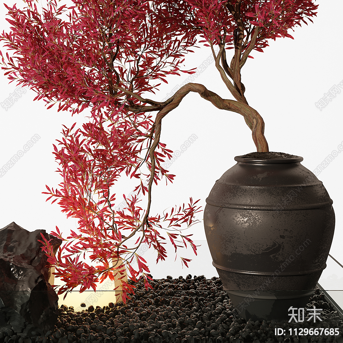 新中式盆景3D模型下载【ID:1129667685】