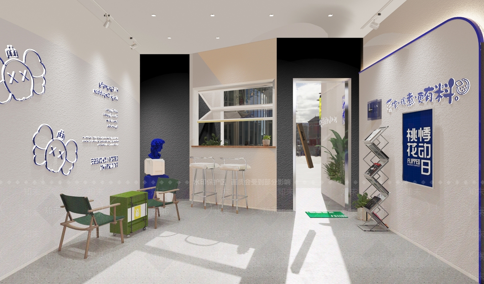 现代奶茶店3D模型下载【ID:1129678683】