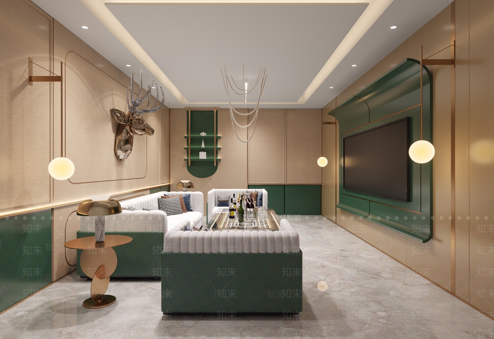 欧式商务KTV包厢3D模型下载【ID:1129679502】
