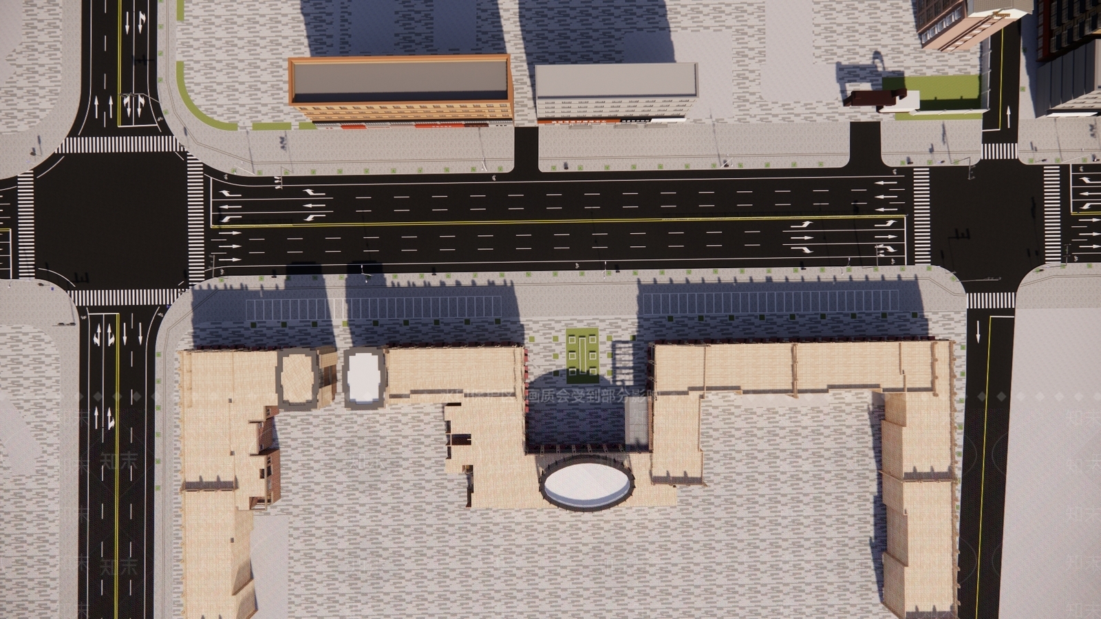 现代道路SU模型下载【ID:1129683962】