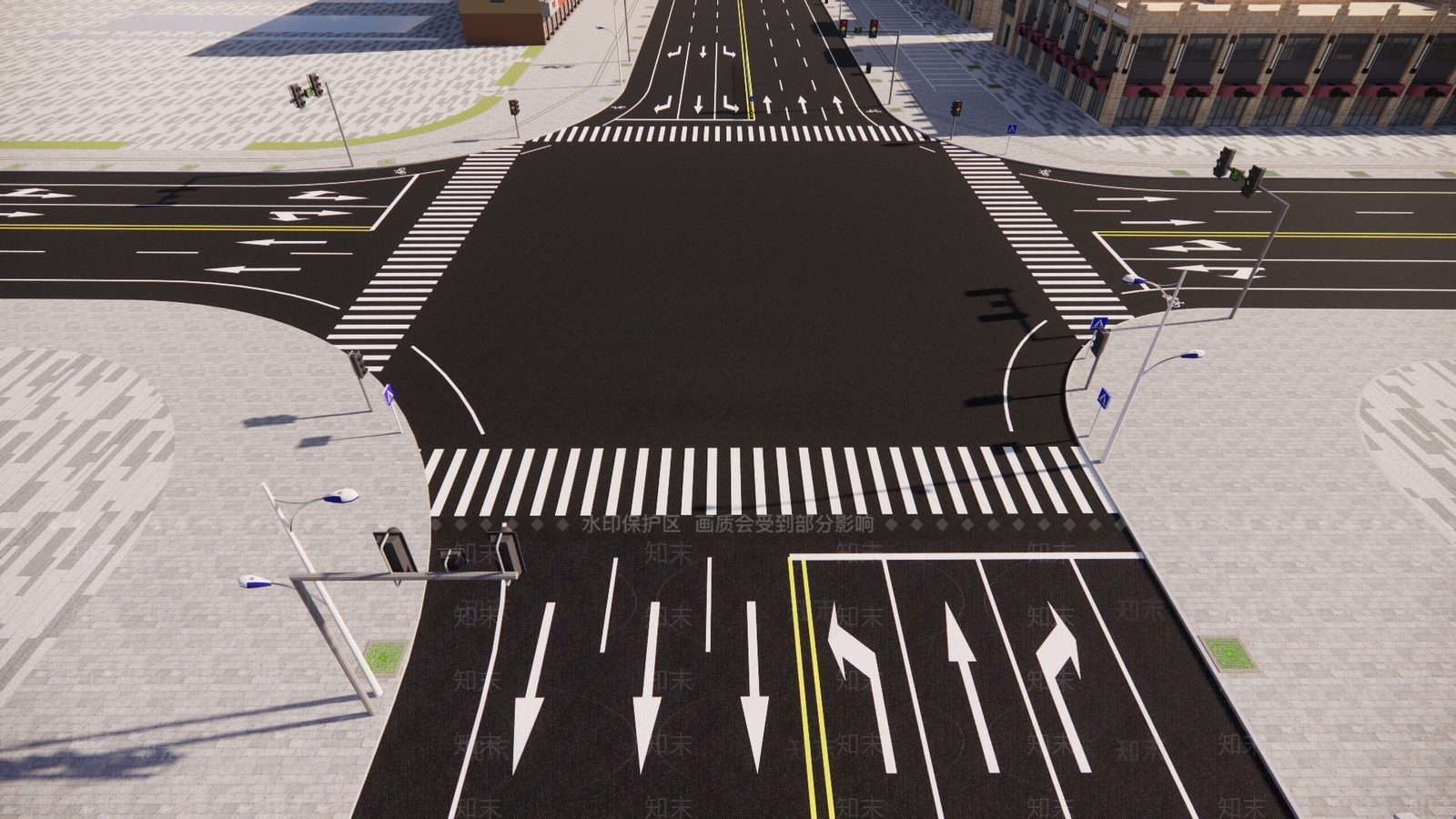 现代道路SU模型下载【ID:1129683962】
