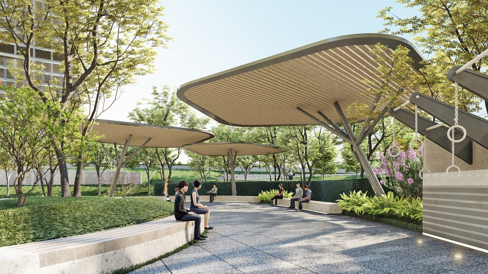 现代医疗建筑SU模型下载【ID:1129738247】