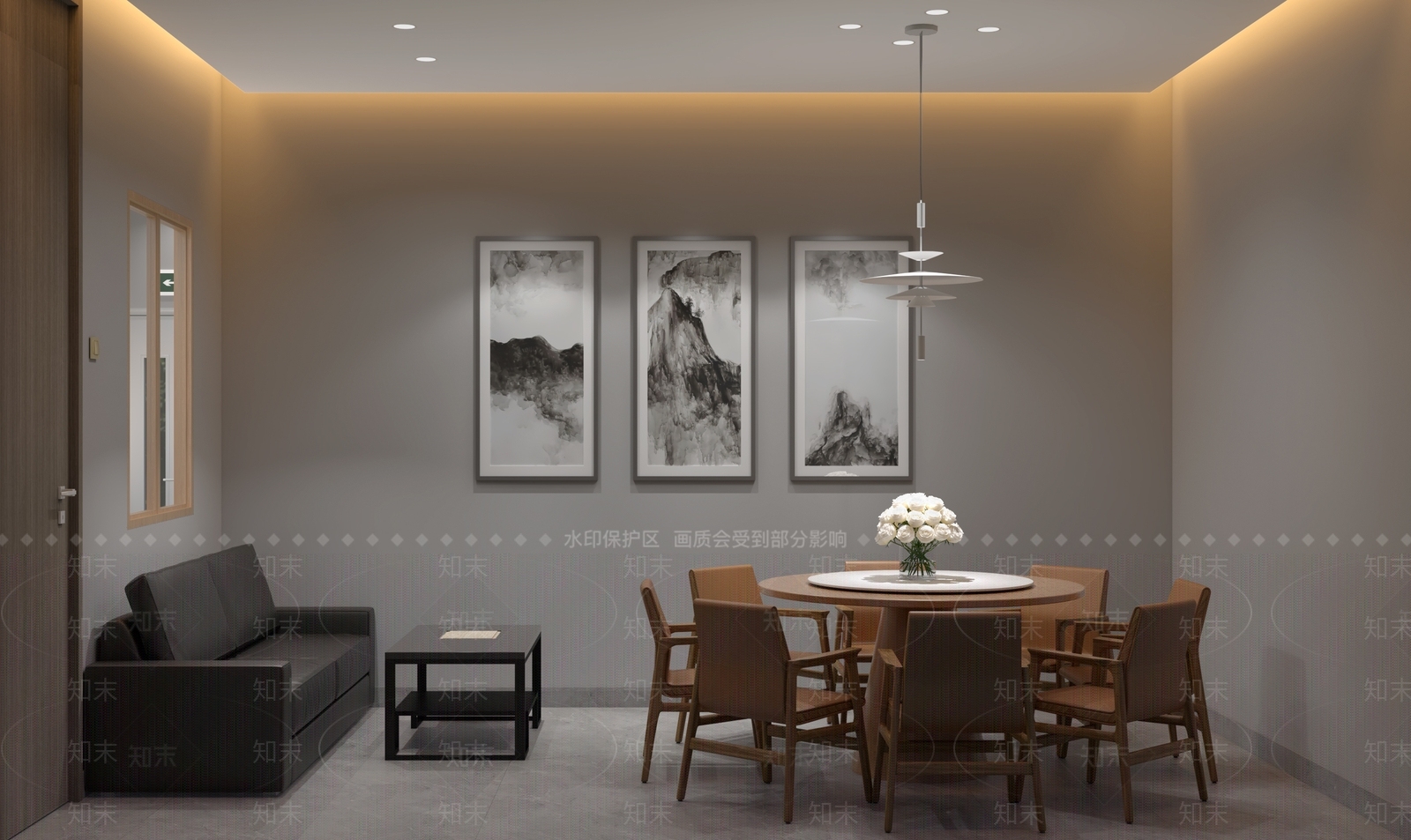 现代火锅店SU模型下载【ID:1129696619】