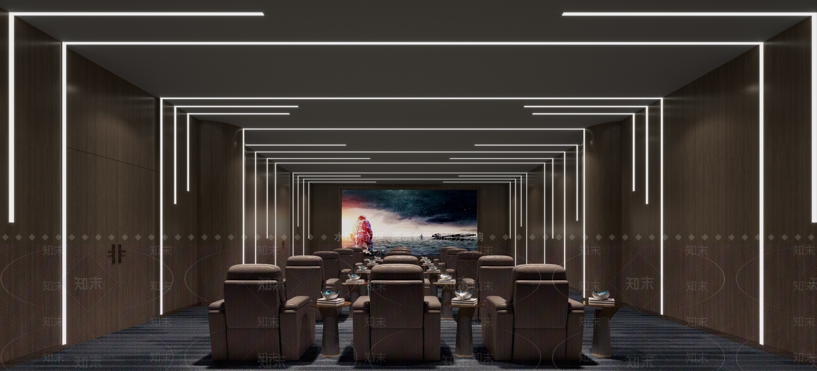 现代影音室3D模型下载【ID:1129697072】
