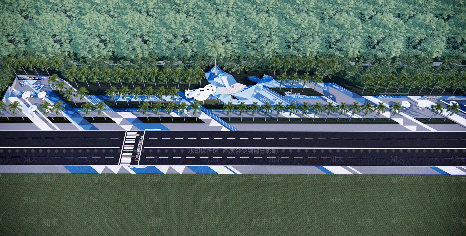 现代体育公园SU模型下载【ID:1129699403】