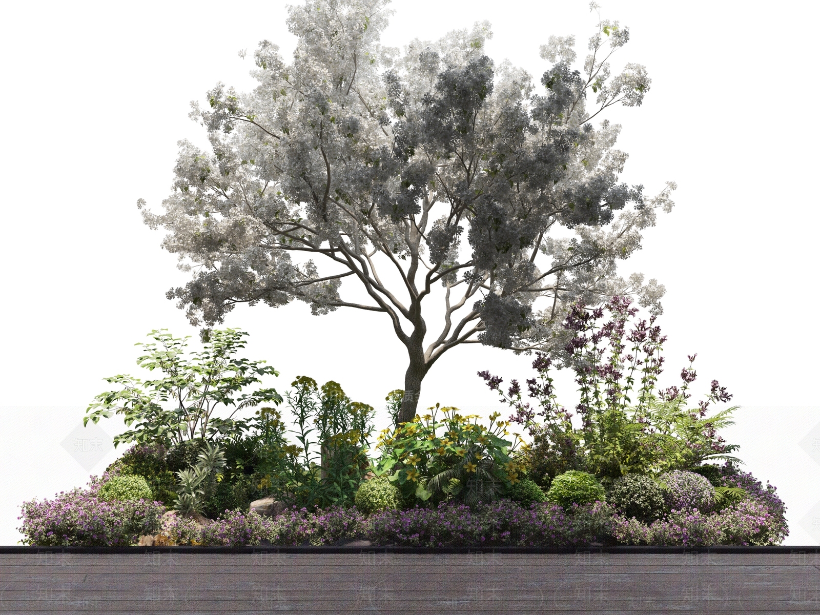 花坛3D模型下载【ID:1129699316】
