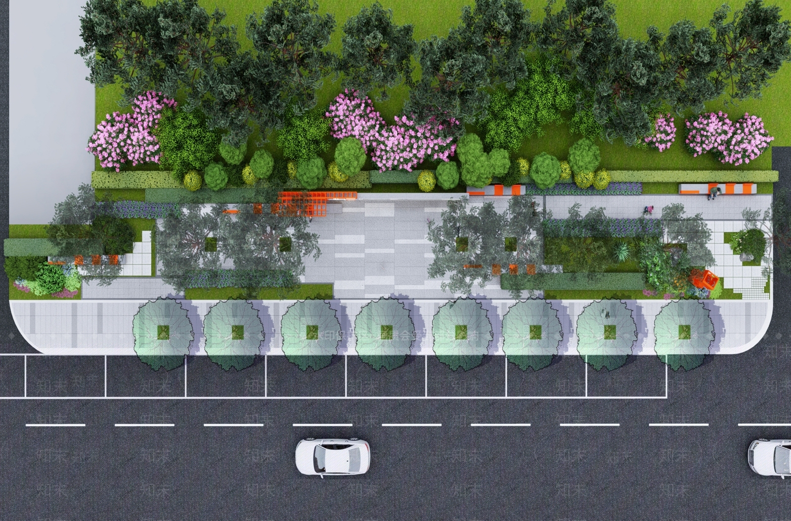 现代口袋公园SU模型下载【ID:1129721330】