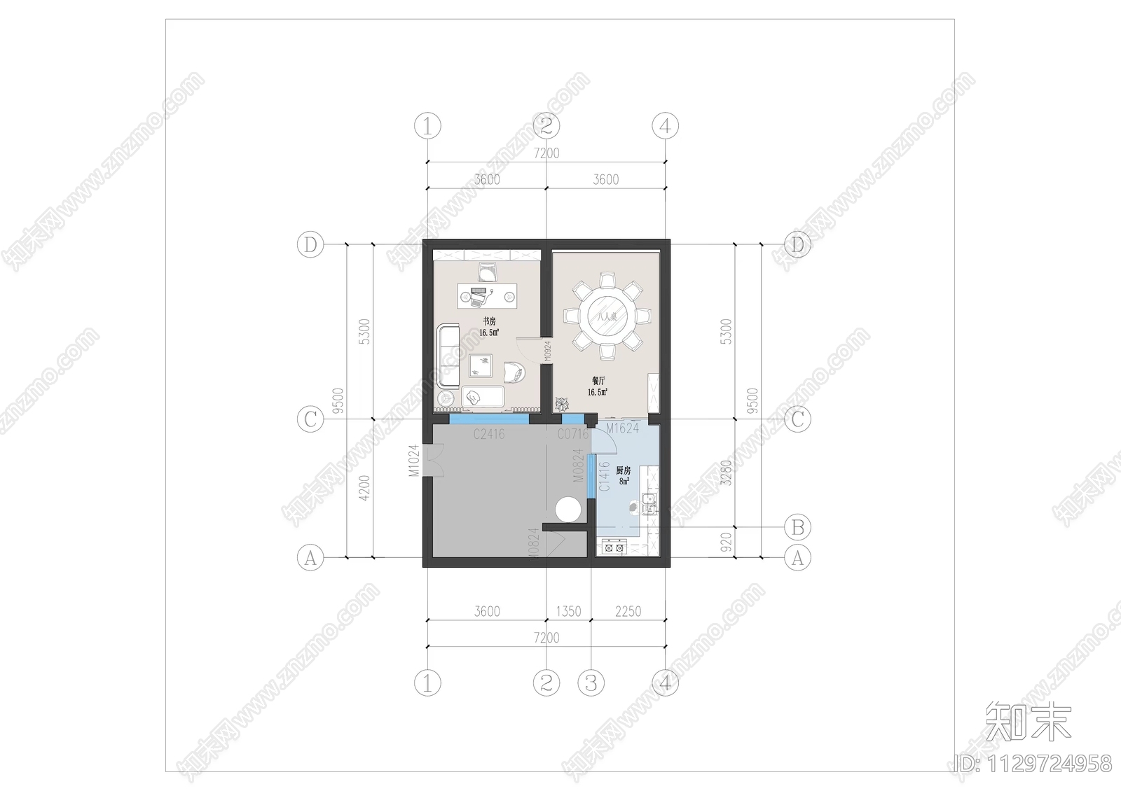 中式小院落SU模型下载【ID:1129724958】