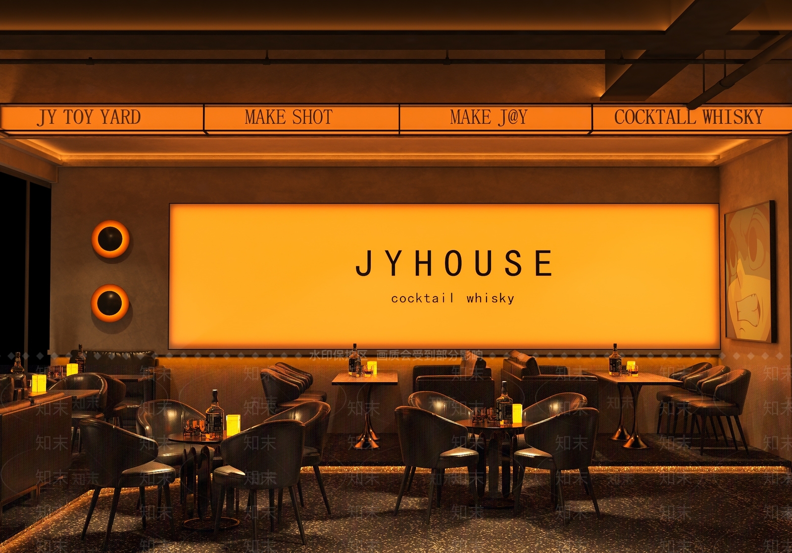 现代酒吧3D模型下载【ID:1129725568】