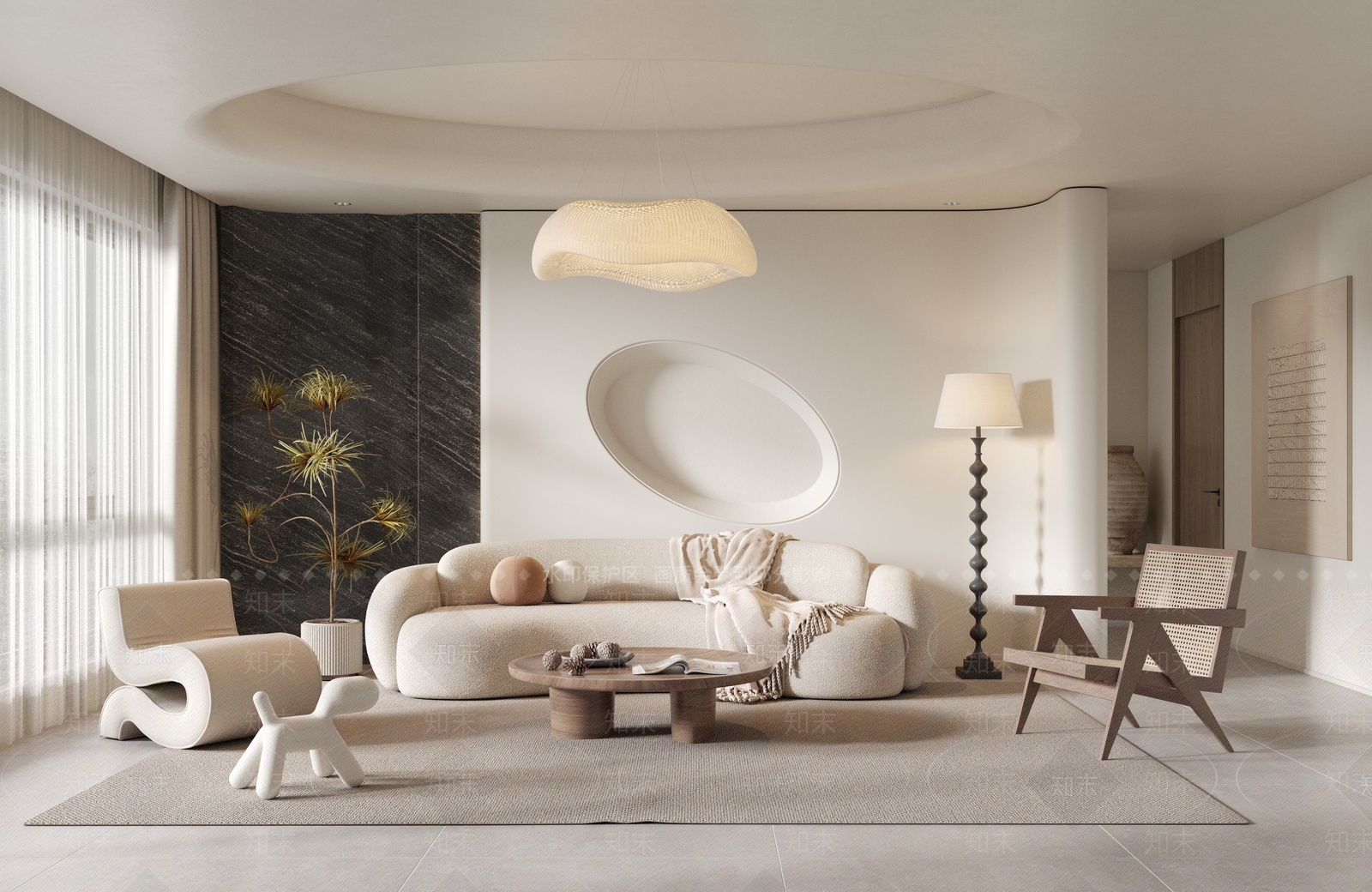 现代简约沙发模型3D模型下载【ID:1205546742】
