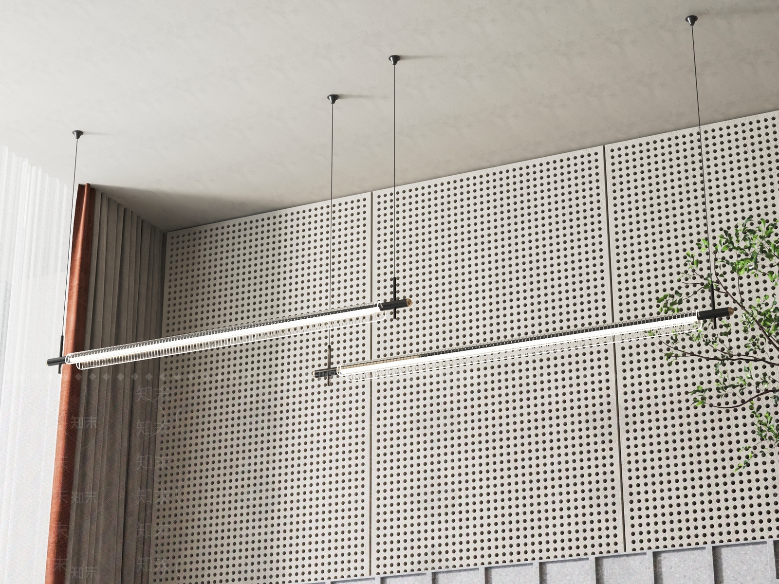 现代餐厅吊灯3D模型下载【ID:1129731511】