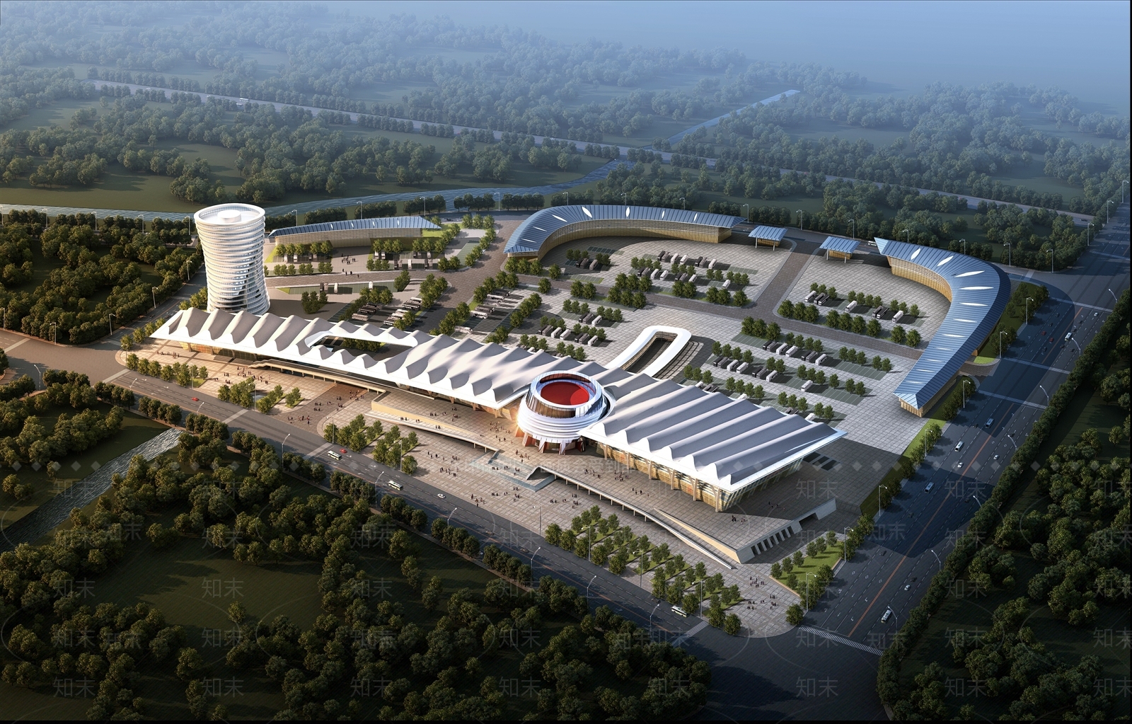 现代汽车站3D模型下载【ID:1129735679】