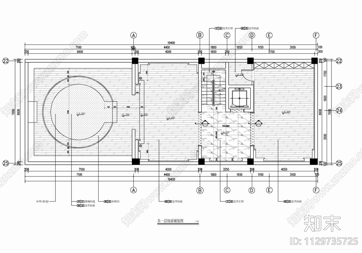 400㎡五层别墅室内施工图下载【ID:1129735725】