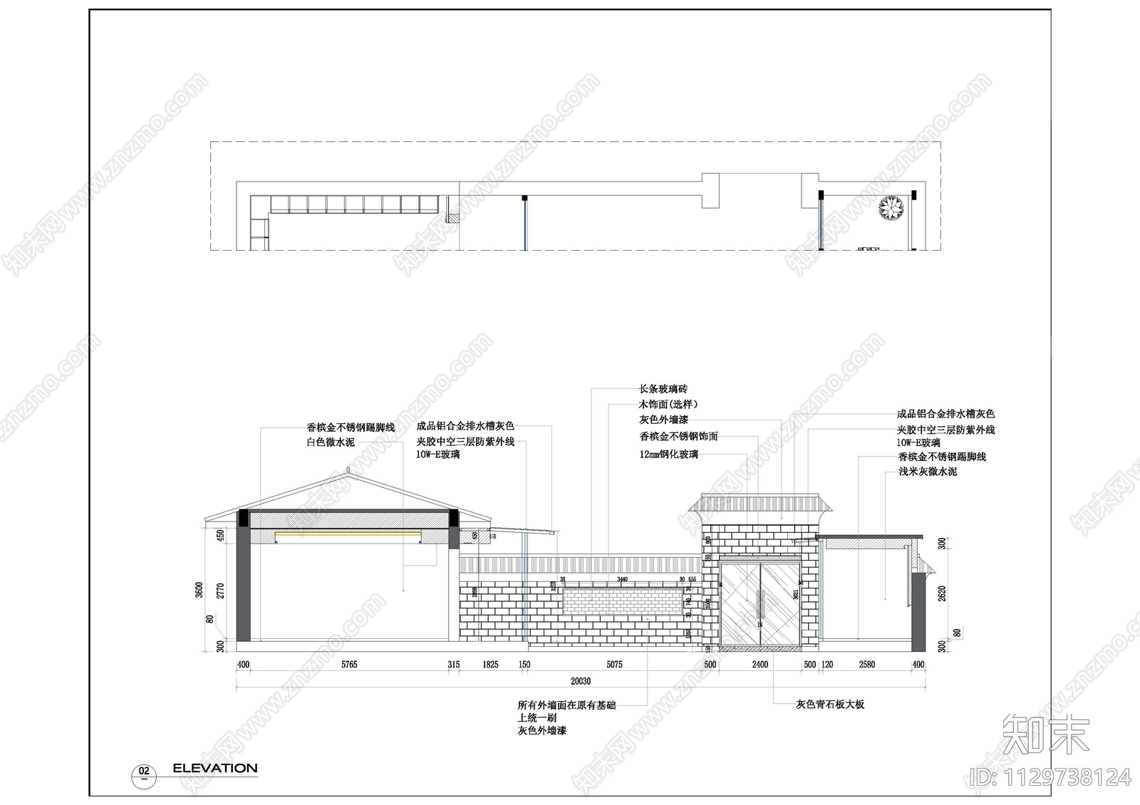 纪念馆室内cad施工图下载【ID:1129738124】