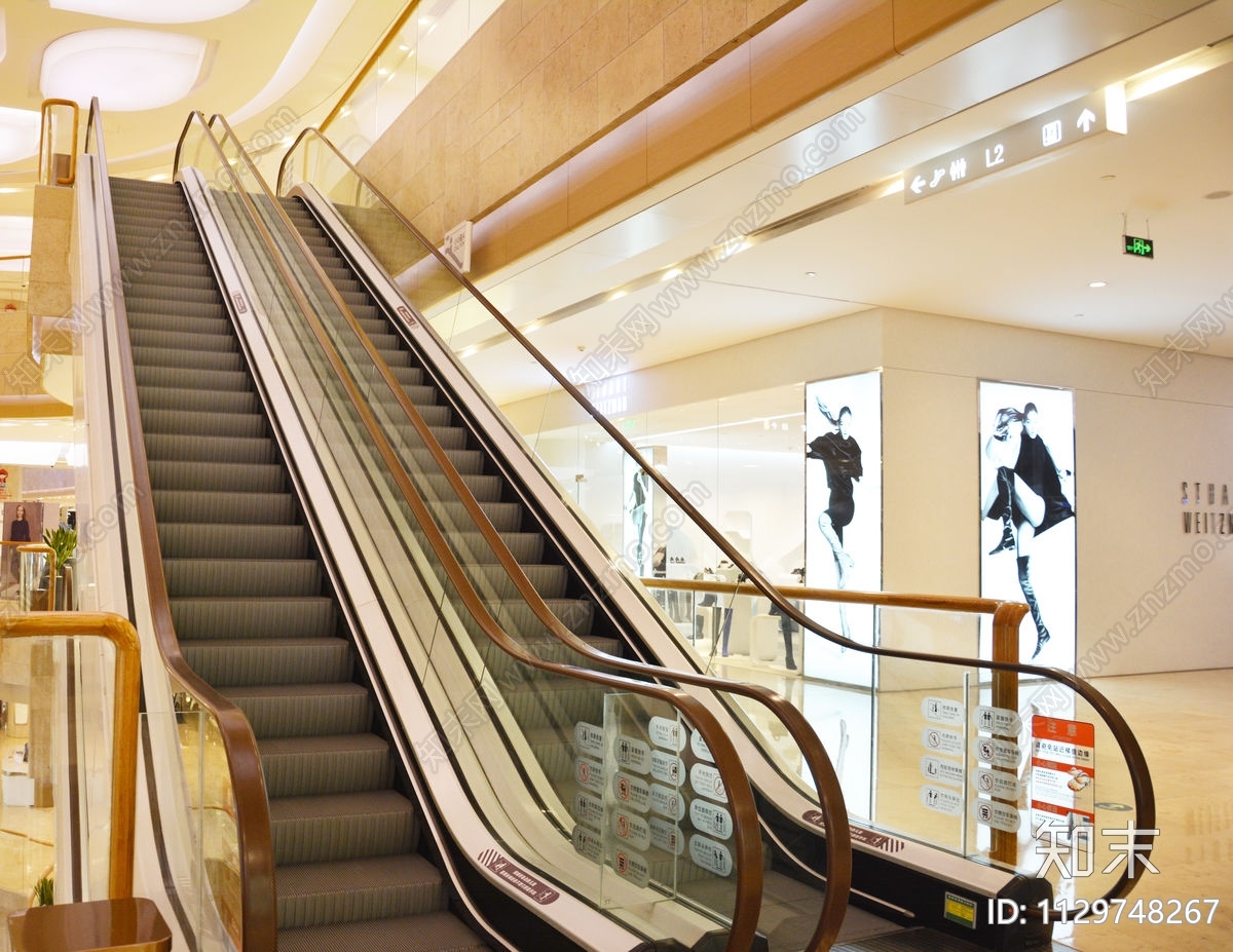 商场自动扶梯斜梯自动滚梯节点施工图下载【ID:1129748267】