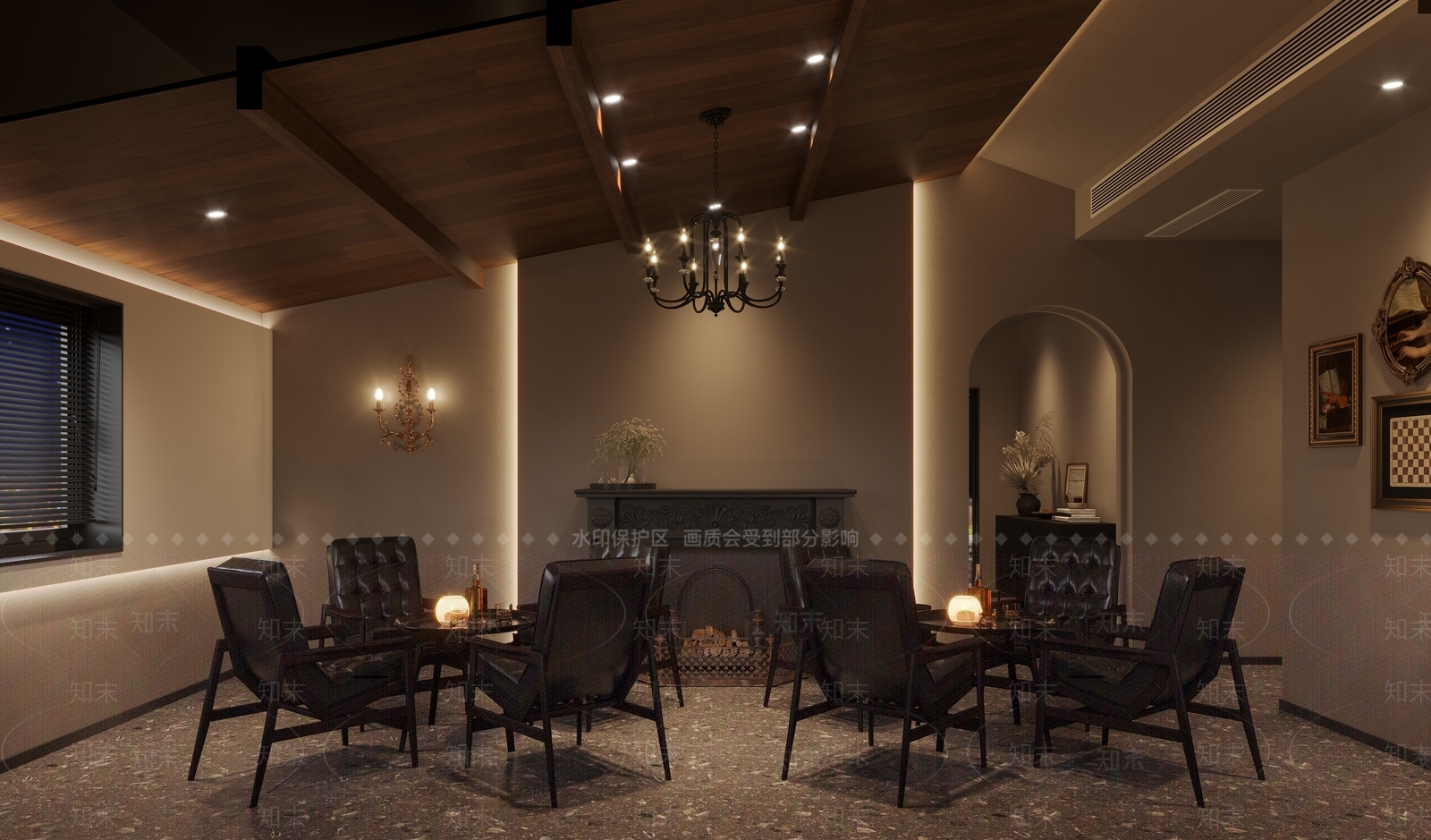 美式酒吧3D模型下载【ID:1129748904】