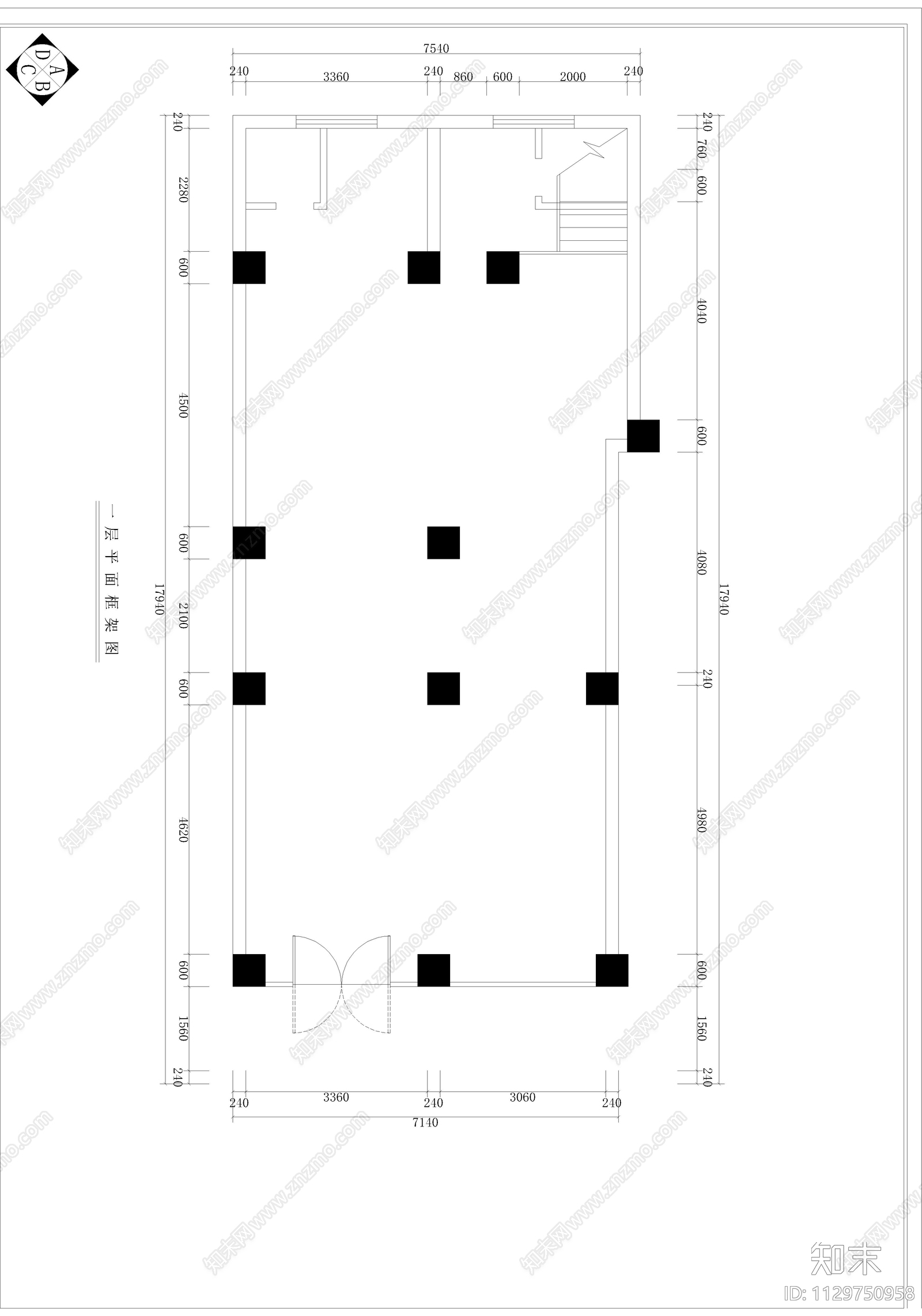 专业美容SPA生活馆cad施工图下载【ID:1129750958】