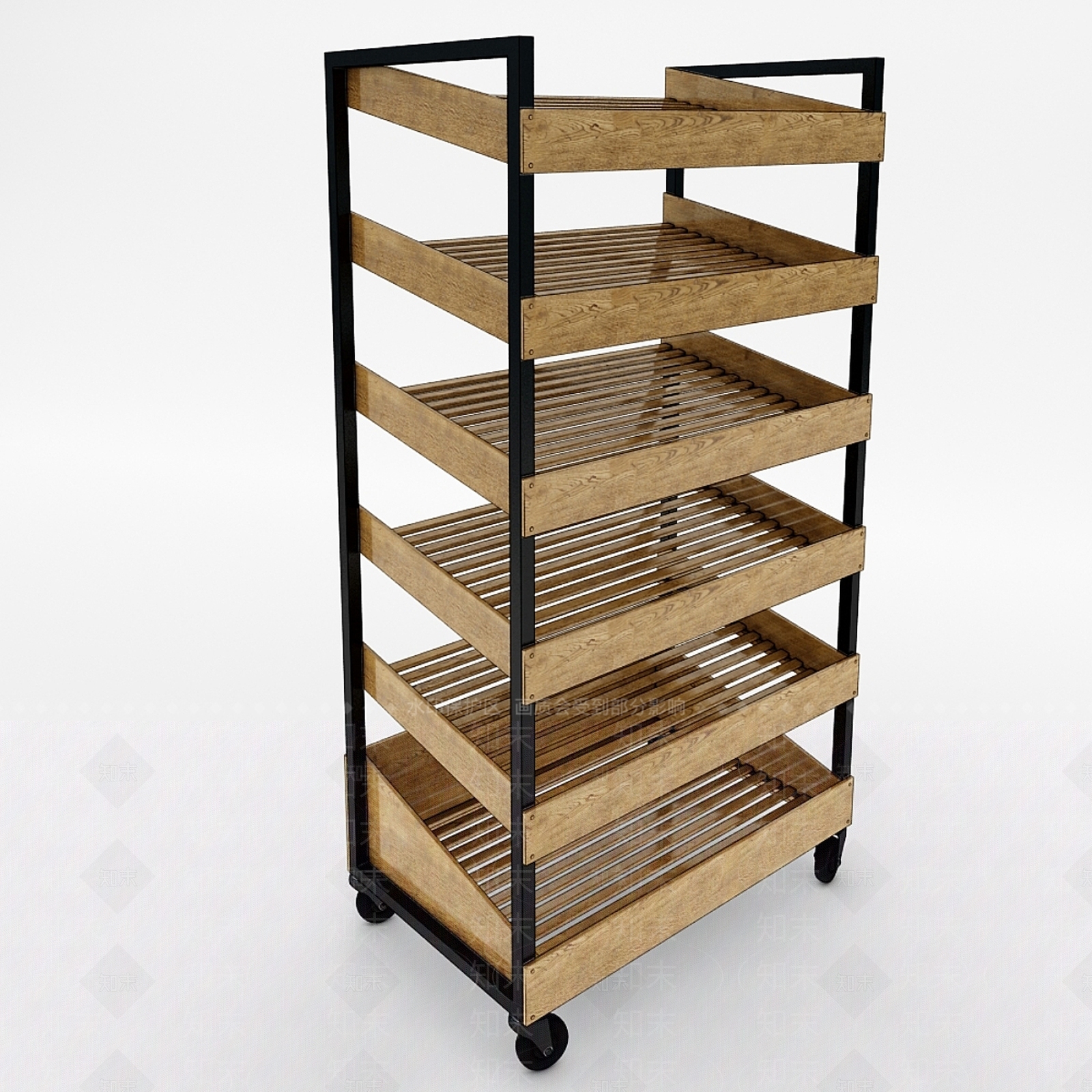 现代面包货架SU模型下载【ID:1129754053】